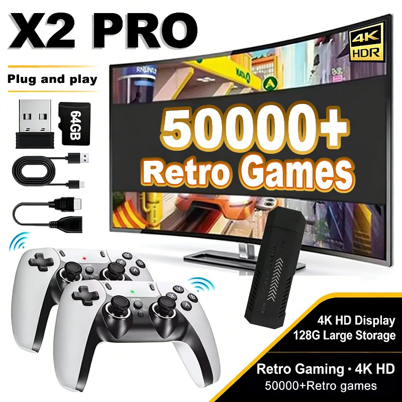Retro Gaming X2 - De X2 Pro videogameconsole bevat meer