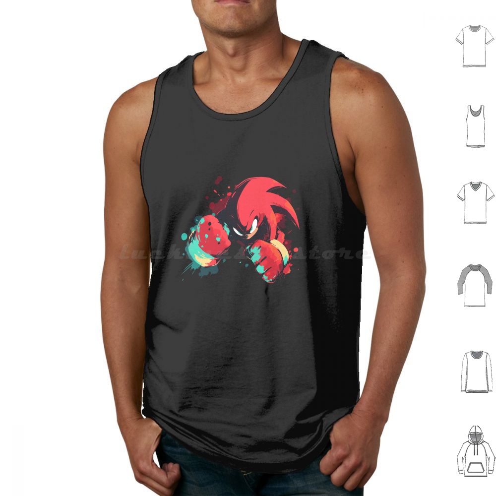 Retro Gaming Japan - Knokkels Tanktops Print Katoen Staarten Japan