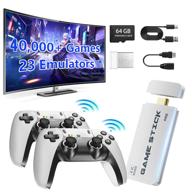 Retro Gaming Stick - Nieuwe M15 4K TV-gameconsole met ingebouwde