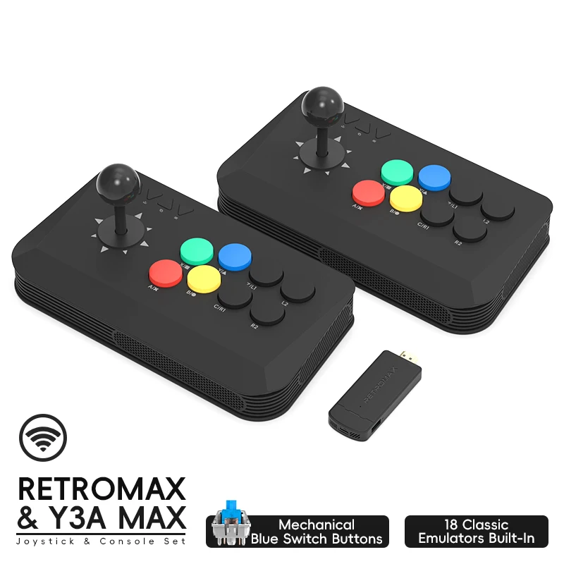 Retro Gaming Stick - Draadloze Y3A Max Arcade Stick Fight