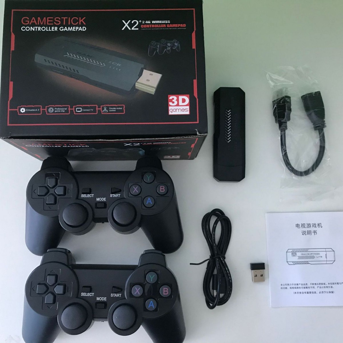 Retro Gaming Stick - X2 Retro Videogame Console 2.4G Draadloze