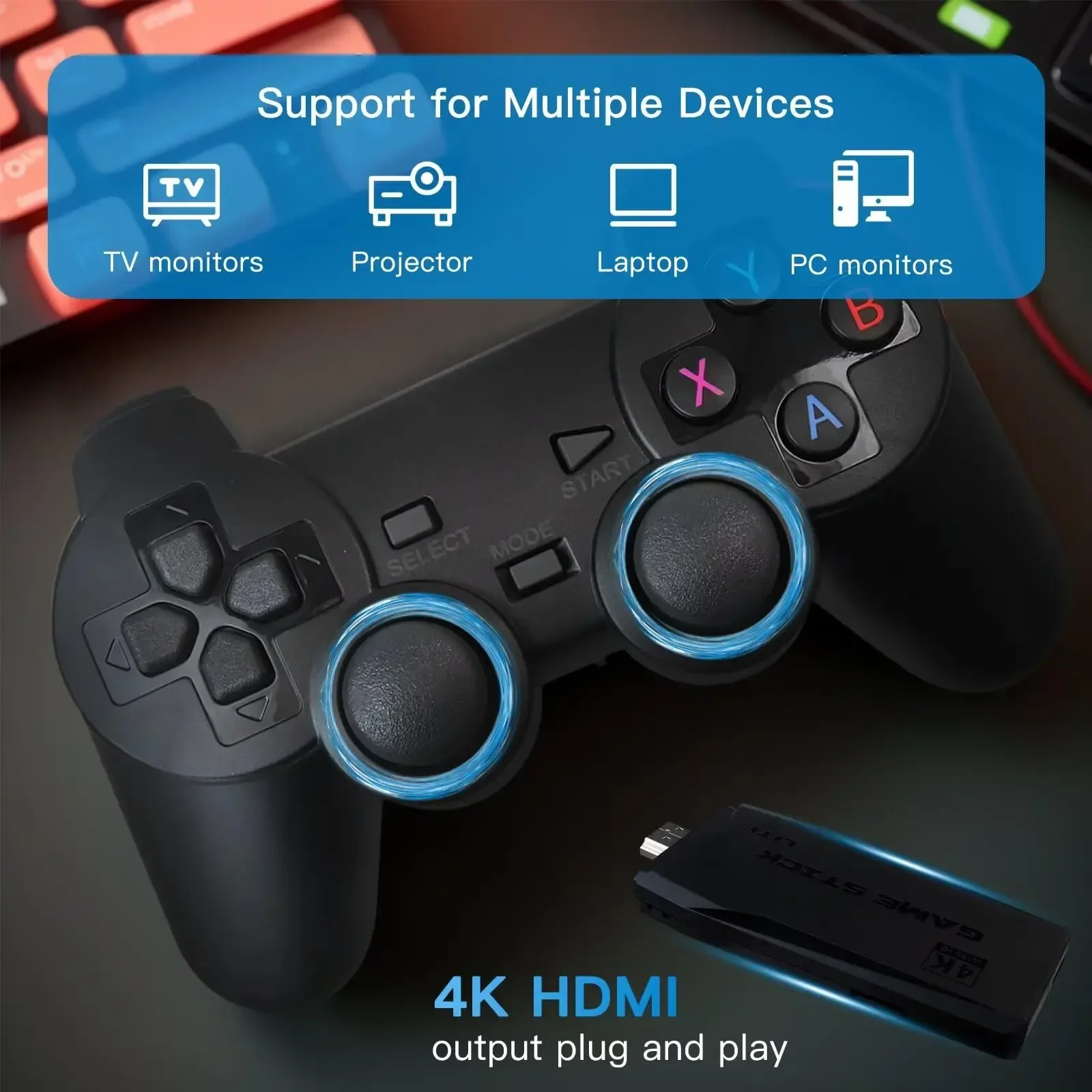 M8 Videogame Consoles 4K HD Ou - Retro Gaming Stick recensie en prijs
