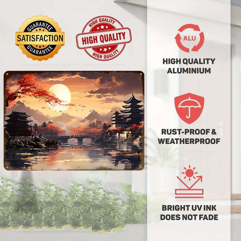 Japan Landschap Gedrukte Poste - Retro Gaming Japan recensie en prijs
