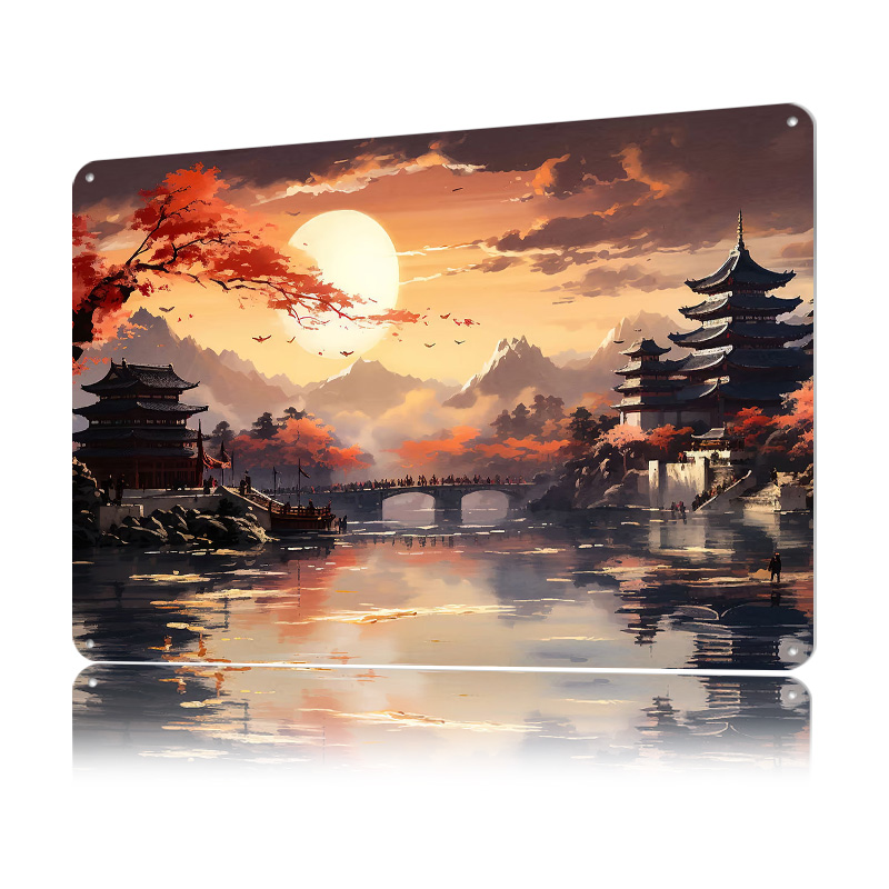 Japan Landschap Gedrukte Poste - Retro Gaming Japan recensie en prijs
