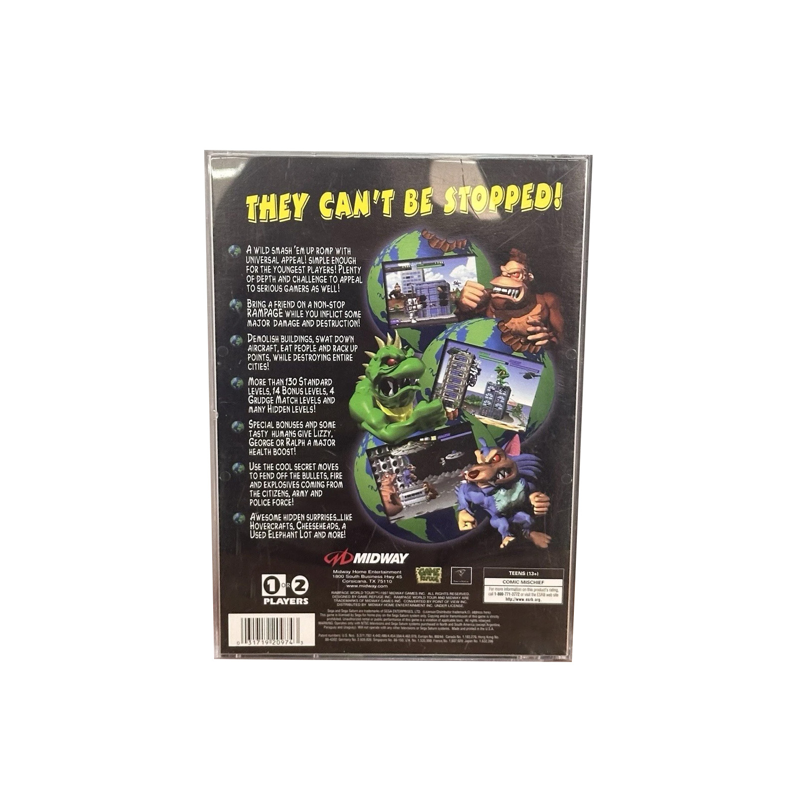 Saturn Copy Disc Game Rampage  - Retro Gaming Fun recensie en prijs