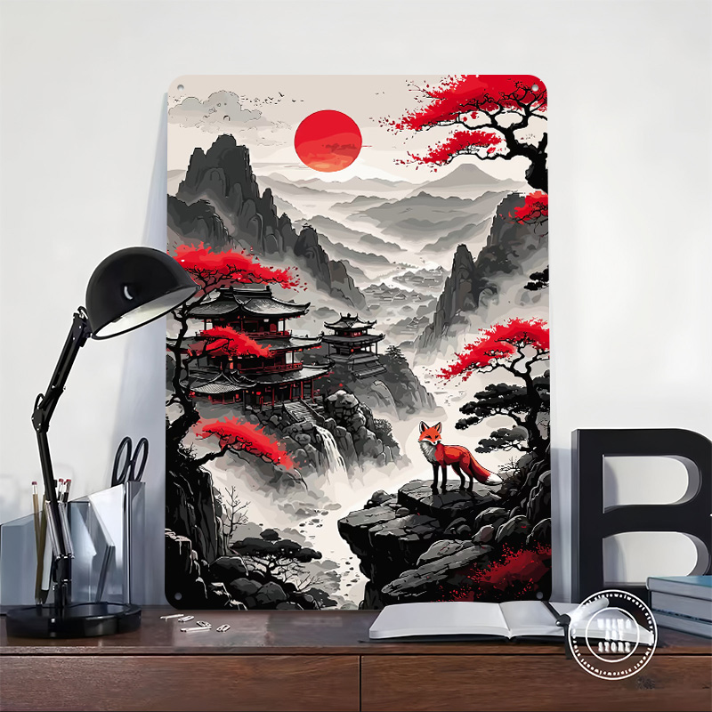Red Moon Japan Poster Aangepas - Retro Gaming Japan recensie en prijs